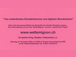 Mit Grieg, Skrjabin und Paderewsky sind grosse Namen auf der Affiche